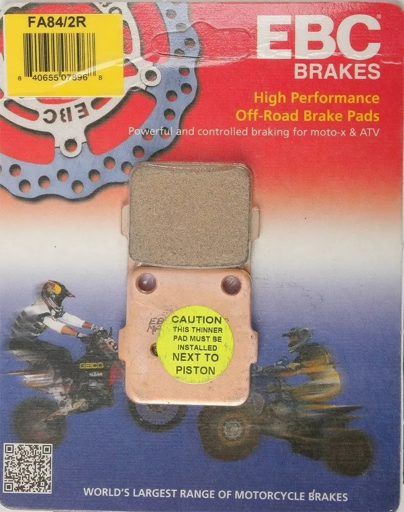 Ebc Fa84/2R R Series Sintered Brake Pads Honda Atc200x 83-85, Atc250r 1982 Rear 1