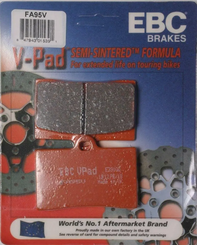 Ebc Fa95v Touring Bike Semi-Sintered V Brake Pads 1
