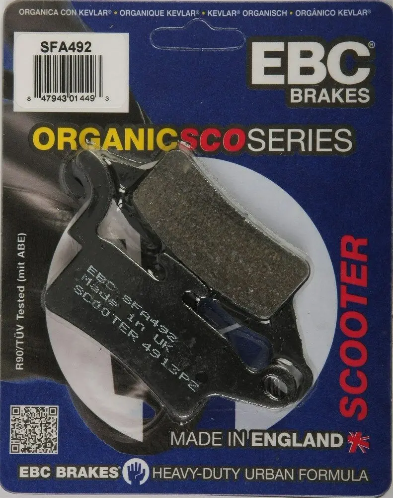 Ebc Sfa492 Sfa Oragnic Scooter Brake Pads (Made In The Uk) 1