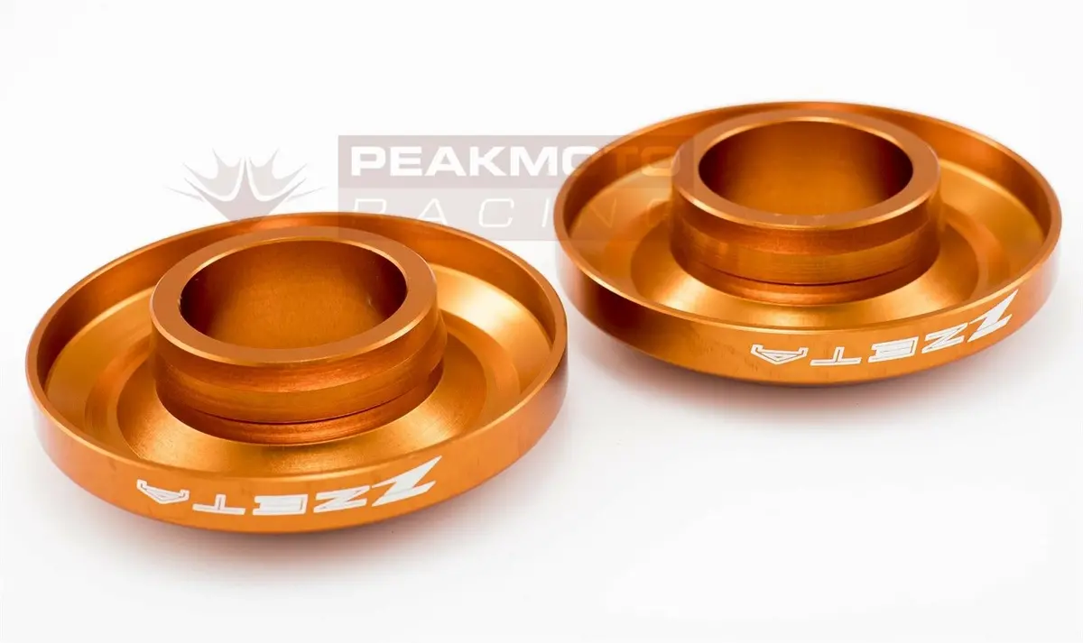 Zeta - Ze93-2503 - Quick Change Fast Rear Captive Wheel Spacers, Orange Ktm 1