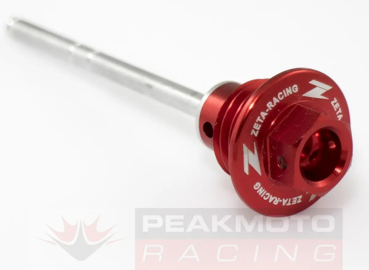 Zeta Oil Dipstick Red Honda Crf250r 04-09, Crf250x 04-16, Crf450x 05-16 1