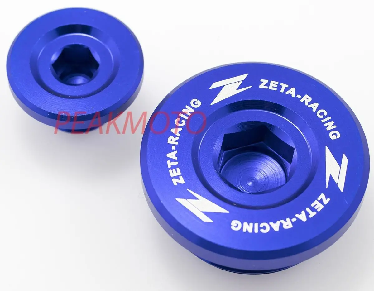 Zeta - Ze89-1212 - Engine Plugs, Blue Kawasaki Kx250f 04-10, Suzuki Rmz250 04-06 1