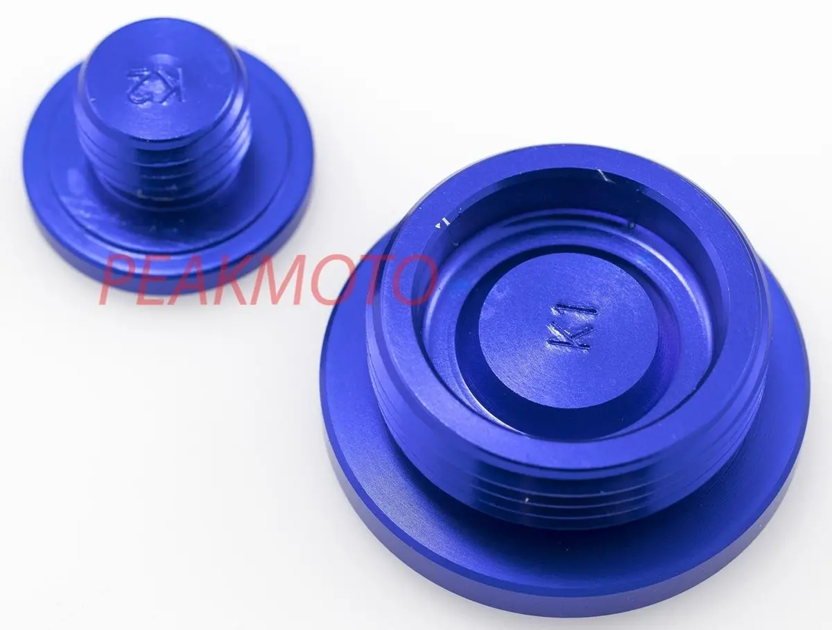 Zeta - Ze89-1212 - Engine Plugs, Blue Kawasaki Kx250f 04-10, Suzuki Rmz250 04-06 2