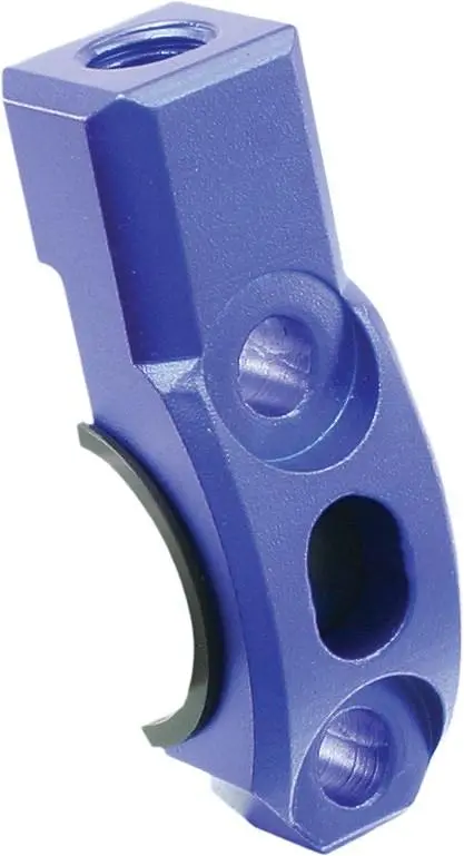 Zeta Ze40-9413 Universal Rotating Bar Perch Clamp With 10Mm Mirror Mount, Blue 1