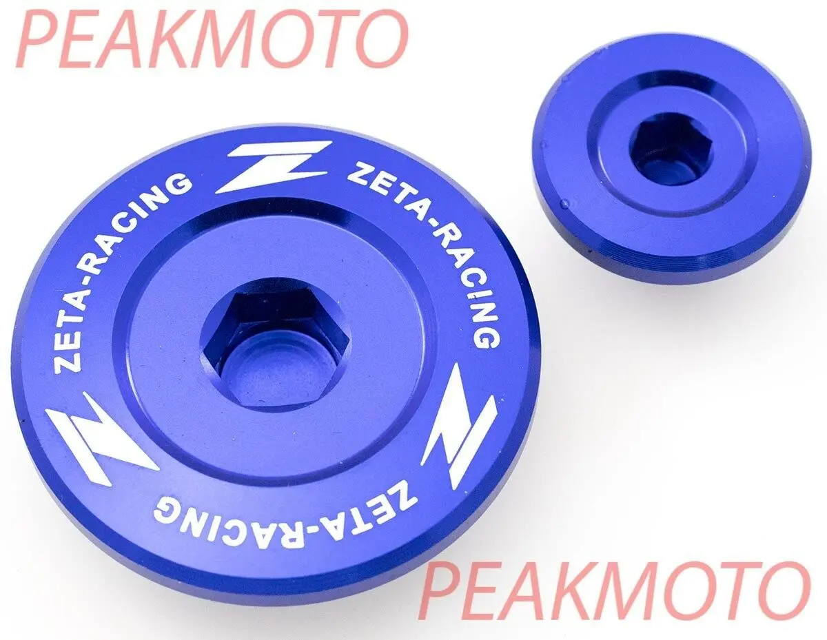 Zeta Ze89-1412 Engine Plugs Blue Yamaha Yz250f 01-13, Yz400f Yz426f Yz450f 98-05 1