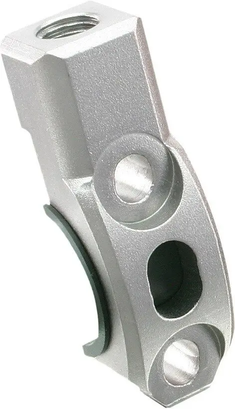 Zeta Ze40-9411 Universal Rotating Bar Perch Clamp W/ 10Mm Mirror Mount - Gray 1