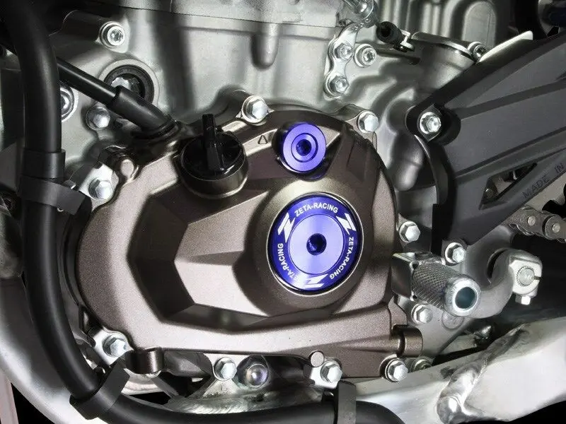 Zeta - Ze89-1432 Blue Engine Plugs Yamaha Yz450f 2010-2013 2