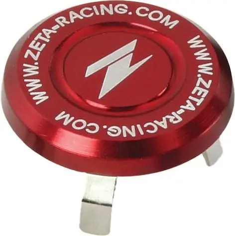 Zeta - Ze58-4133 - Aluminum Steering Stem Nut Cap, Red 1