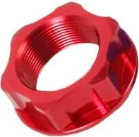 Zeta - Ze58-2323 Red Anodized Aluminum Steering Stem Nut M26x32x10mm 1.00 Pitch 1