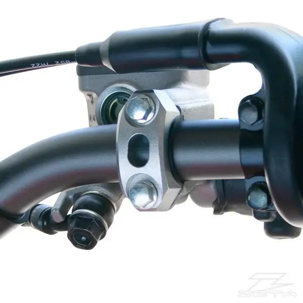 Zeta Ze40-9111 Universal Aluminum Rotating Bar Perch Clamp Titanium/Silver Color 2