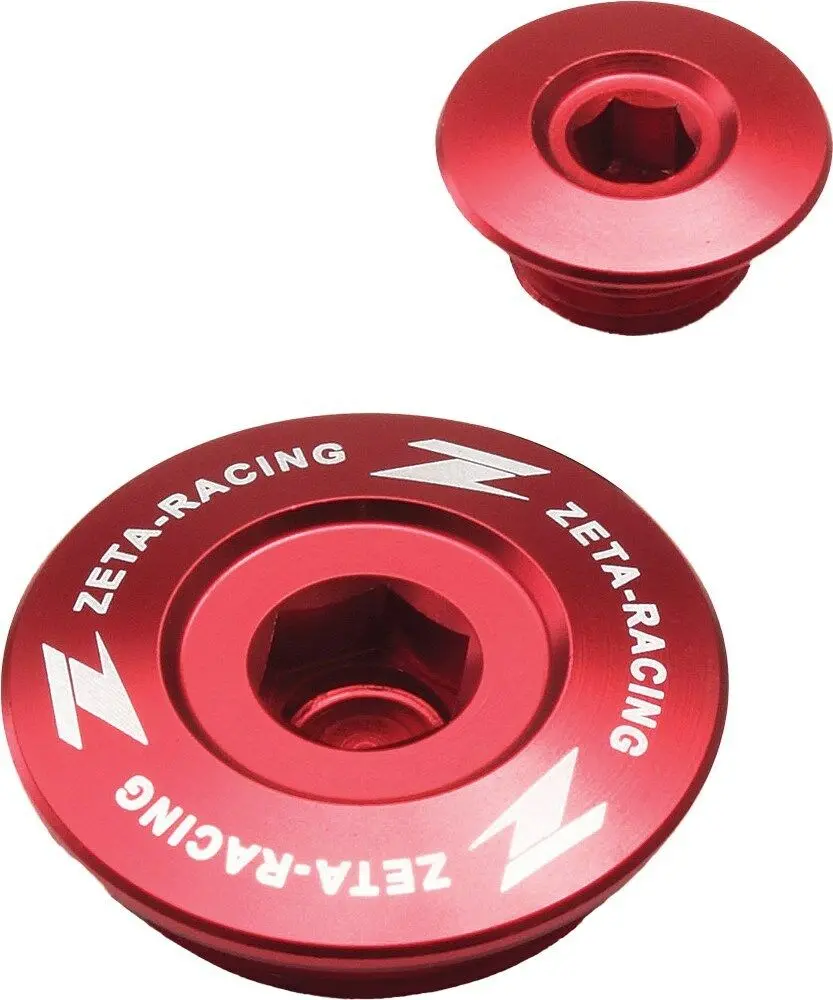 Zeta Ze89-1310 Red Engine Plugs Suzuki Rmz250 07-17, Rmz450 05-17, Rmx450z 10-16 1