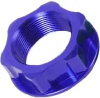 Zeta - Ze58-2152 Blue Anodized Aluminum Steering Stem Nut M24x30x12mm 1.50 Pitch 1