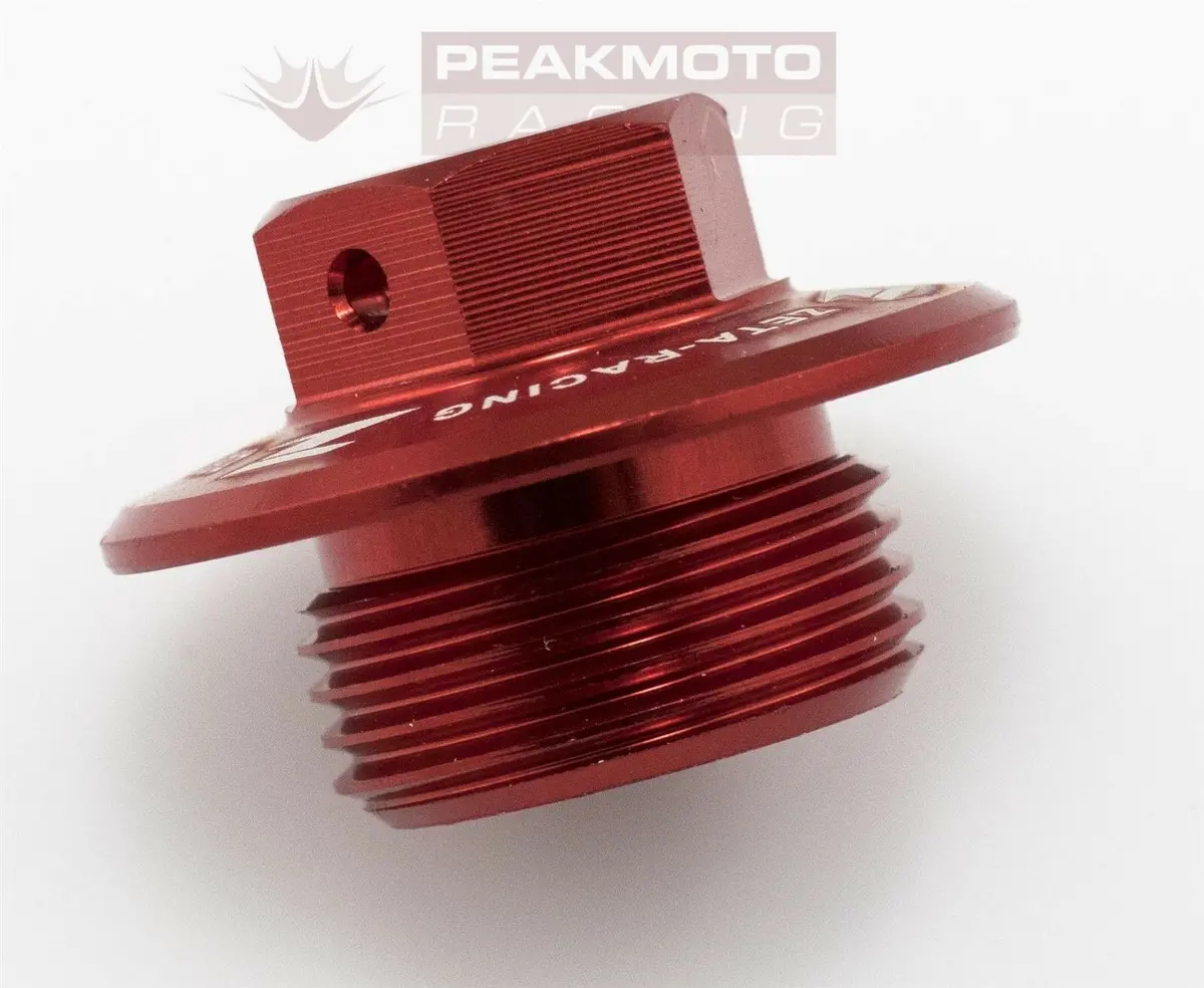 Zeta - Ze89-2210 - Oil Filler Plug Red Suzuki Rm80 Rm85 01-16, Rm125 Rm250 01-08 2