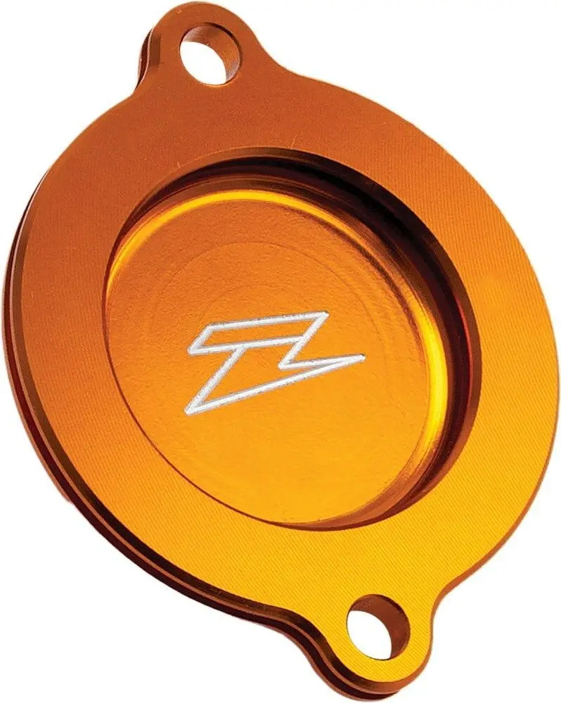 Zeta - Ze90-1417 Anodized Orange Aluminum Oil Filter Cover Ktm 250Sx-F 2005-2012 1