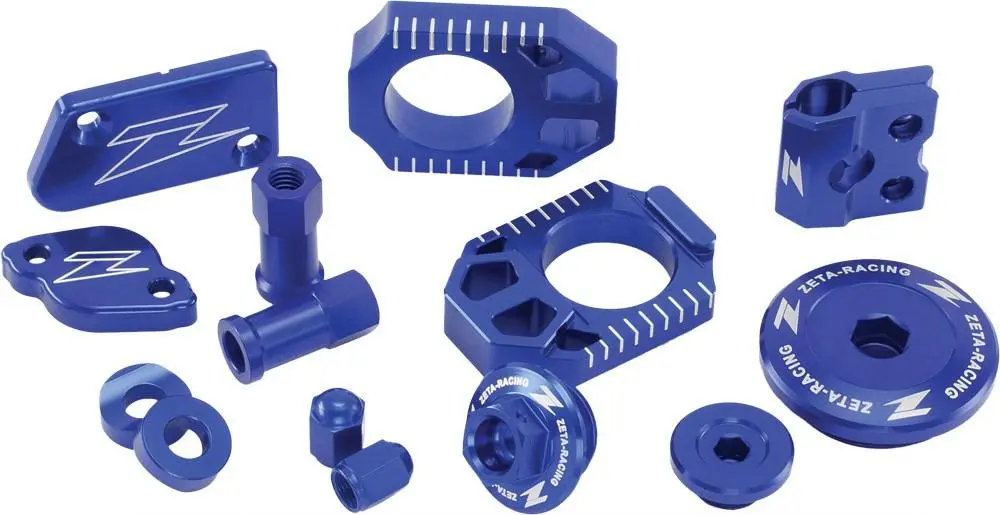 Zeta Ze51-2236 Blue Anodized Aluminum Billet Kit Suzuki Rmz450 05-18, Rmz250 07+ 1