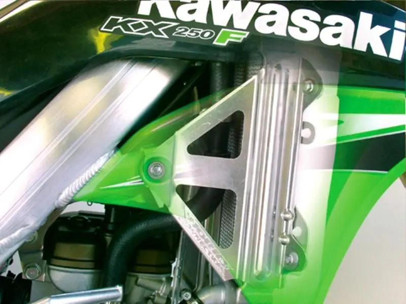 Works Connection 18-195 Aluminum Radiator Brace Kawasaki Kx250f 07-08 Made In Us 1