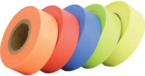Helix Racing Flagging Tape Fluorescent Yellow, 1 3/16" Wide X 4.5 Mil Thick X 150 Ft. | 940-3165 1