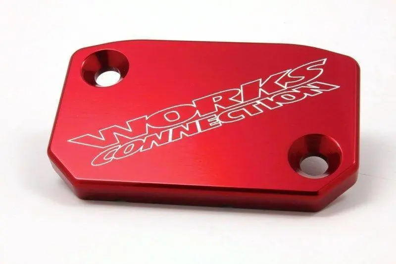 Works Connection 21-065 Front Master Cylinder Cover Cap Red - Made In Usa 1
