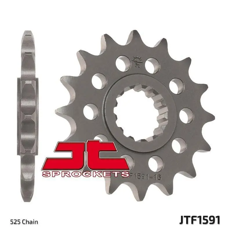 Jt Sprockets - Jtf1591.16 - Steel Front Sprocket, 16T 1