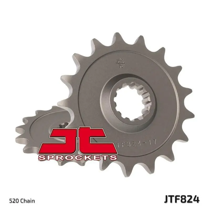 Jt Sprockets - Jtf824.17 - Steel Front Sprocket, 17T 1