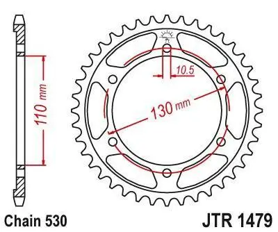 Jt Sprockets - Jtr1479.47 - Steel Rear Sprocket, 47T 2