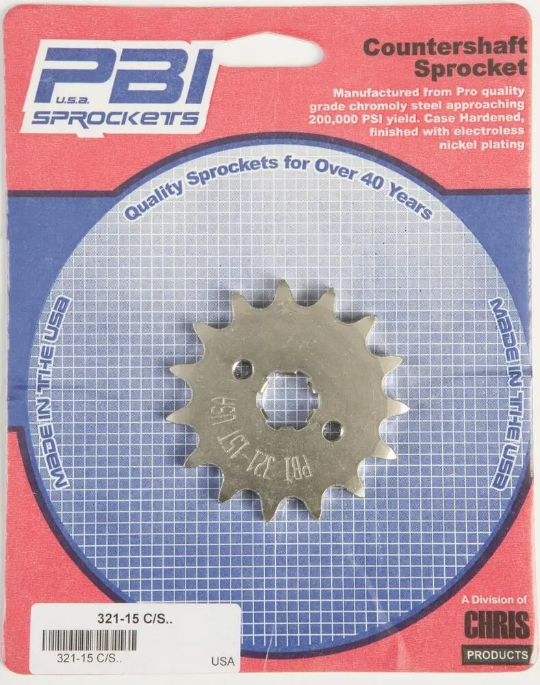 Pbi 321-15 Front Countershaft Sprocket, 15T Honda Crf110f Z50r Ct70 Xl80s Nsr50 1
