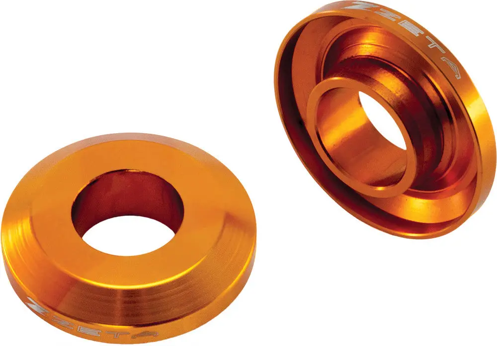 Zeta - Ze93-2503 - Fast Rear Captive Wheel Spacers, Orange Ktm 1