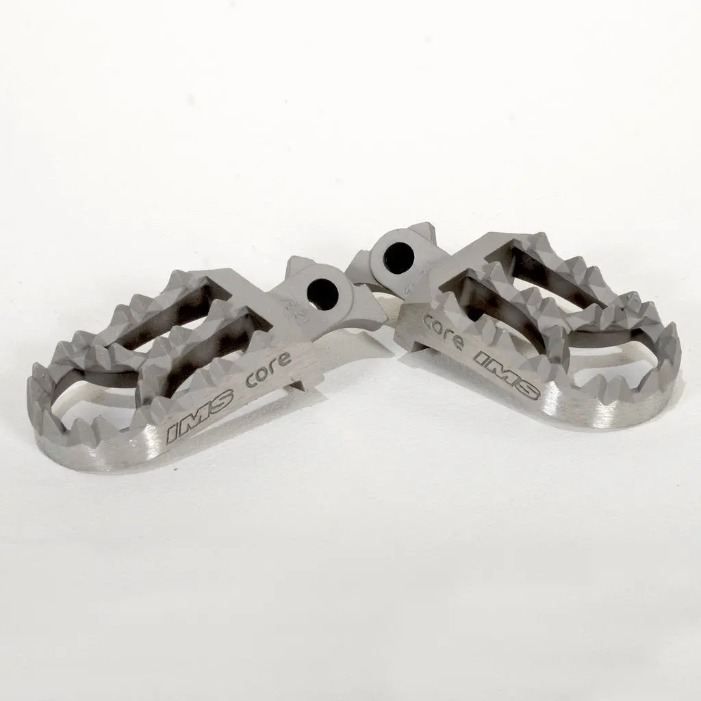 Ims 347313-M Core Mx Stainless Steel Footpegs 3.25"L X 2.125"W - Made In Usa 1
