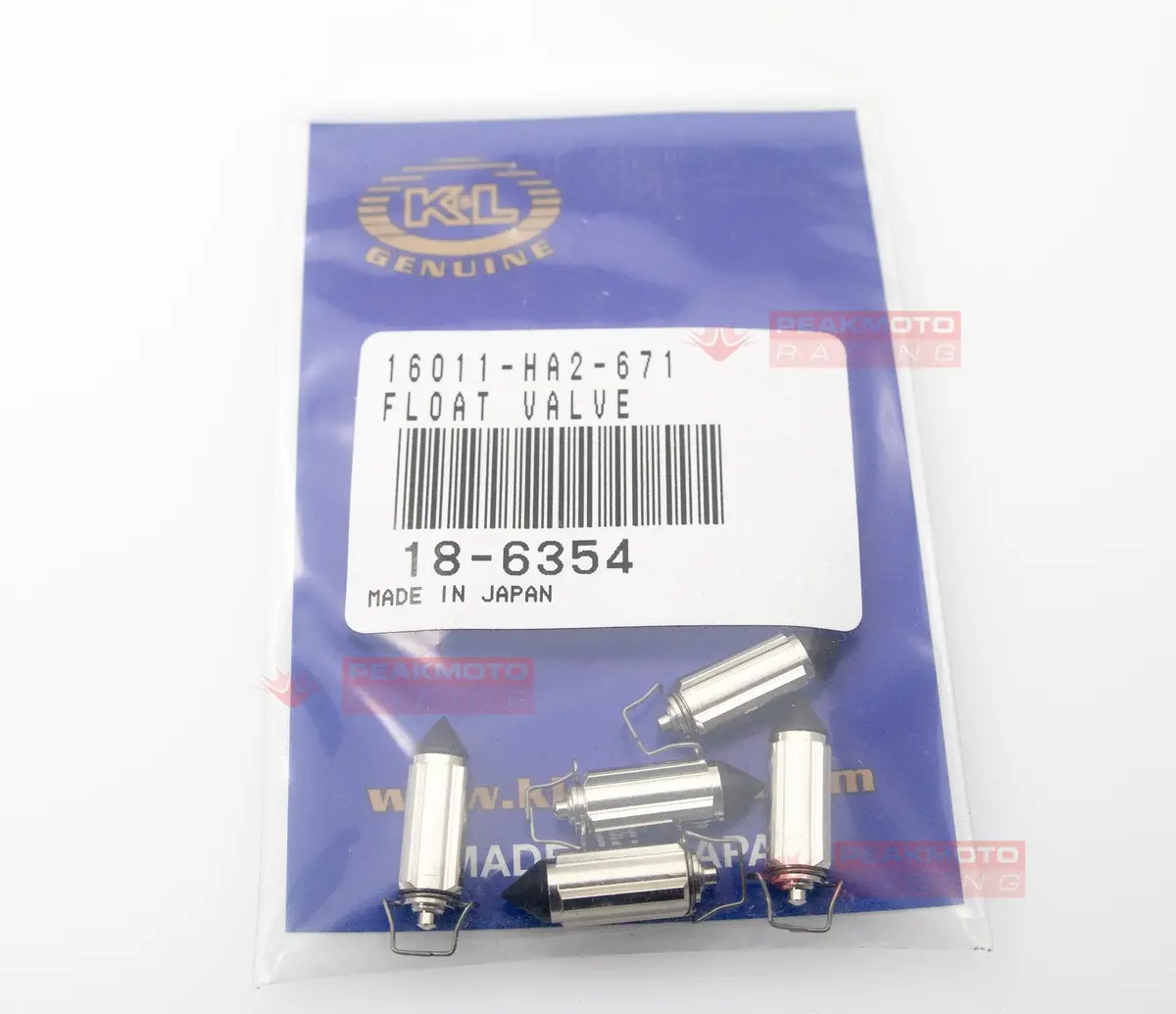 K&L 18-6354 Float Needle Valves (5 Pack) Honda 16011-Ha2-671, Suzuki 13370-28E00 1
