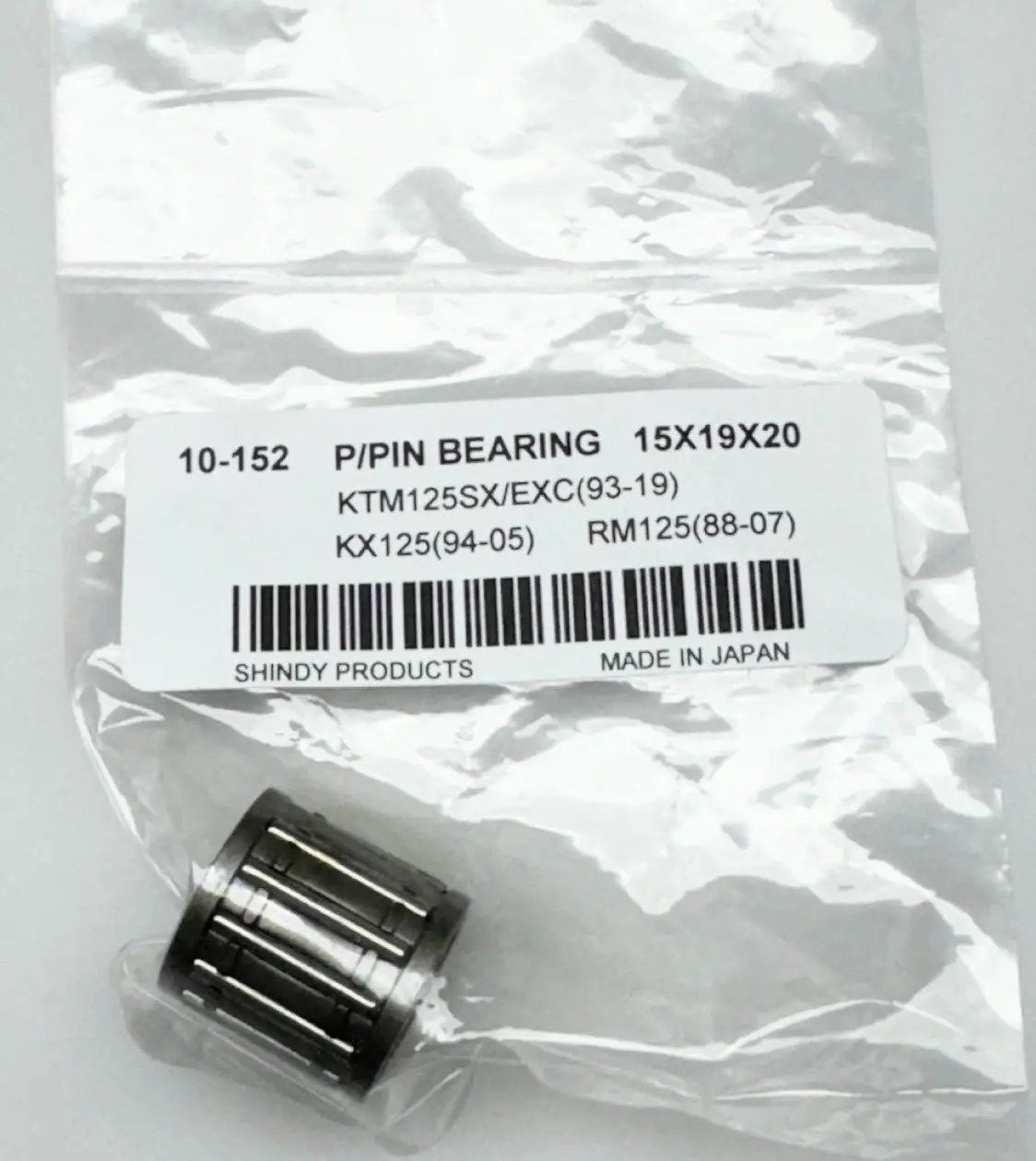Top End Wrist Pin Bearing 15X19x20mm For Kawasaki Kx125 1994-2008 Made In Japan 2