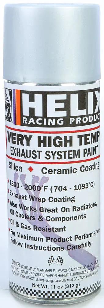 Helix Racing High Temp Exhaust System Paint, Flat Aluminum 11Oz | 165-1170 1