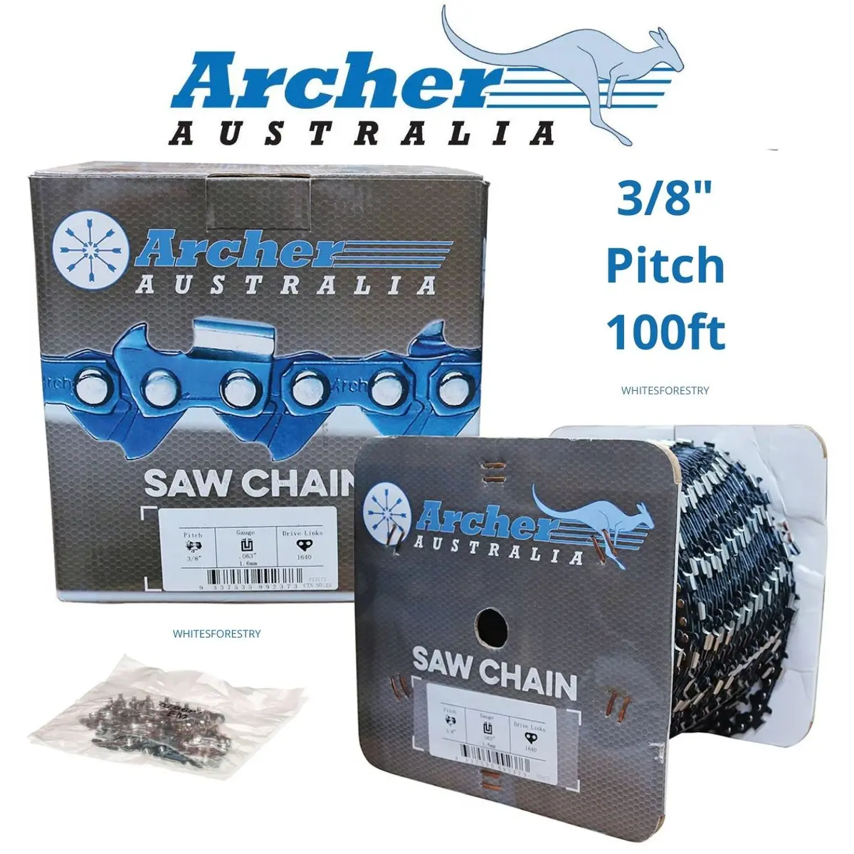 Archer 100Ft Chainsaw Chain – 3/8″ Pitch 1