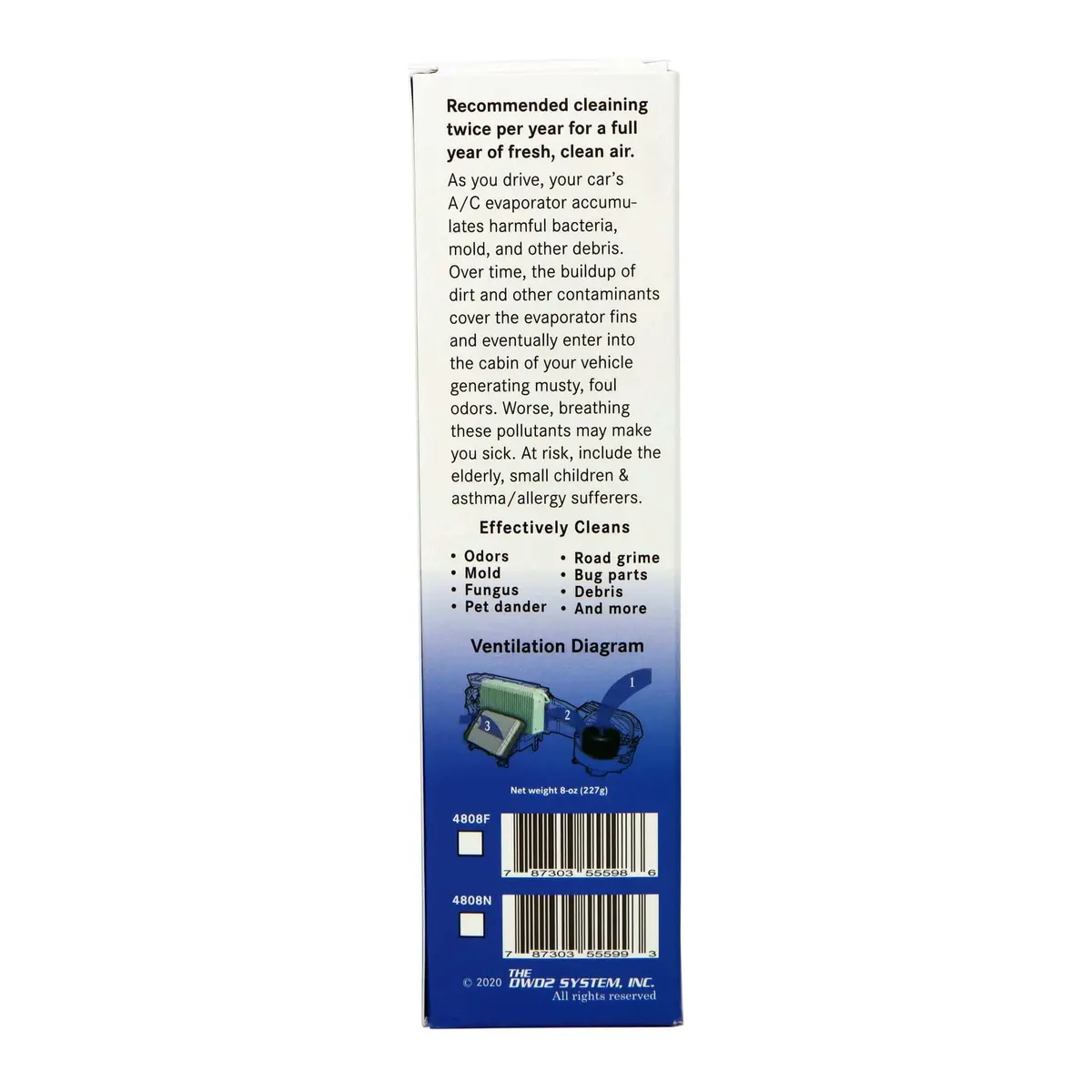 Premium Foaming A/C Coil Cleaner For Cars – Self-Rinsing | Dwd2 Clean Air® 2