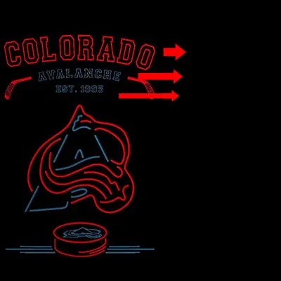 Personalized Colorado Avalanche Neon-Like Led Sign 14