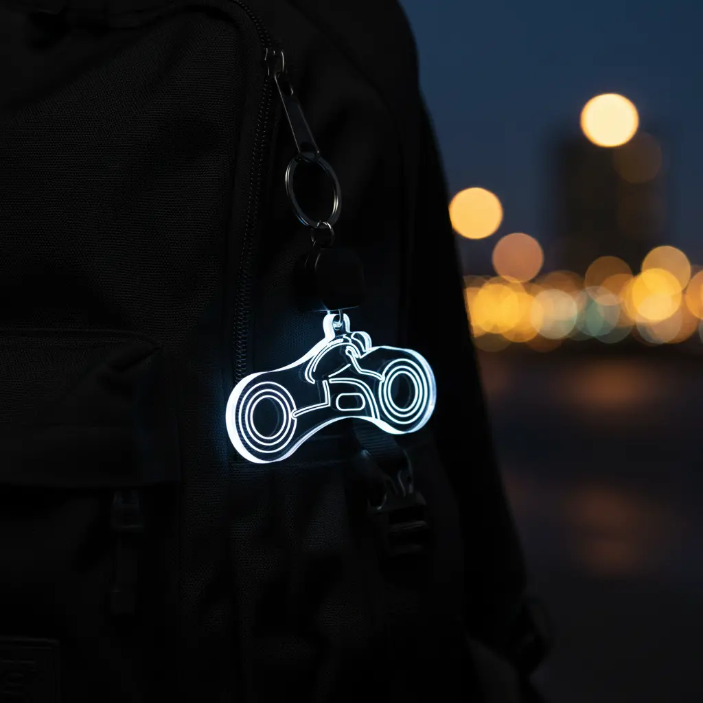 Tron Ares Led Light Acrylic Keychain , Christmas Tree Ornament 2