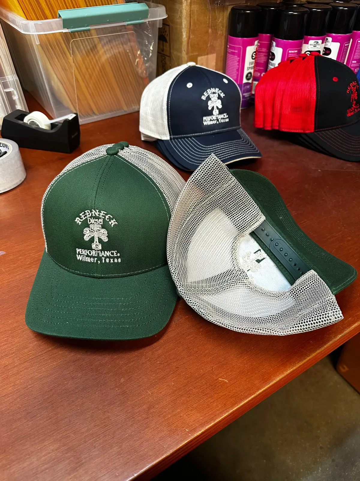 Dark Green & Tan Snapback Hat 1