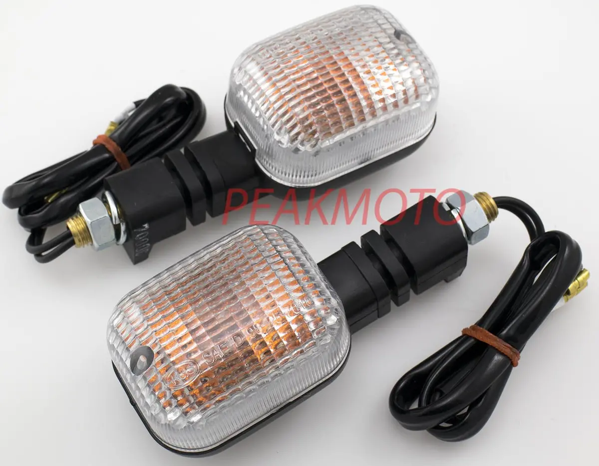 K&S Universal Dual Sport Enduro Dot Turn Signal Black Body - Clear Lens | 25-7000C 1