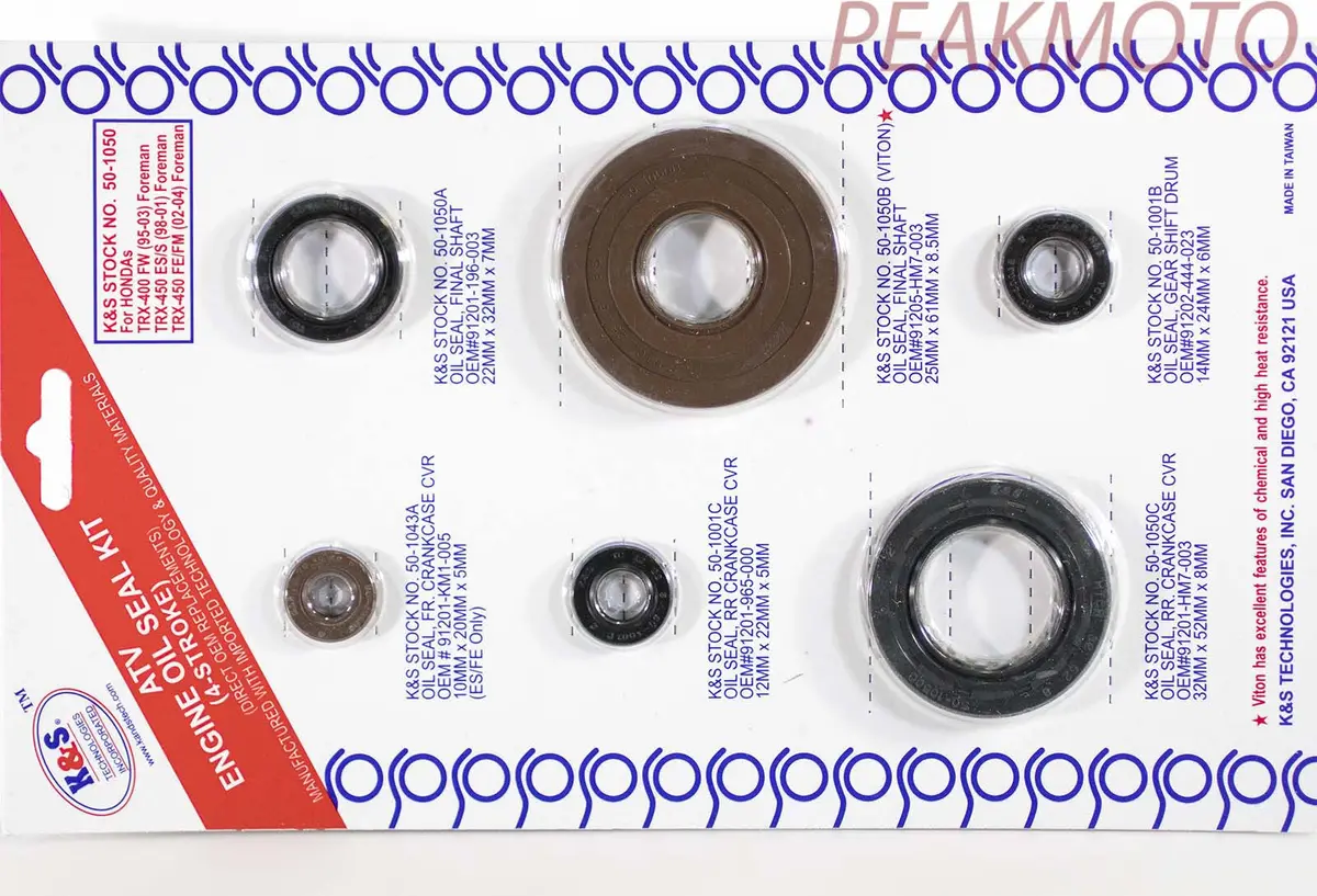 K&S Atv Complete Engine Oil Seal Kit  Trx-400 Fw (95-03)  | 50-1050 1