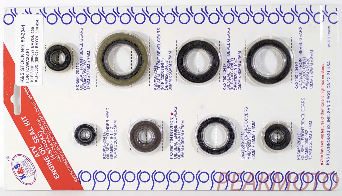 K&S Atv Complete Engine Oil Seal Kit  Klf-300B/C  | 50-2041 1
