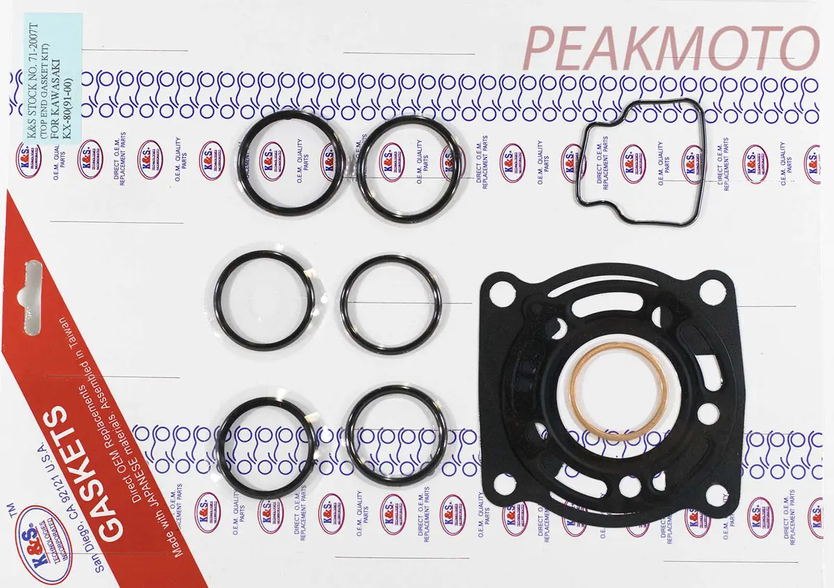K&S Off-Road Top End Gasket Kx-80 (91-00)  | 71-2007T 1