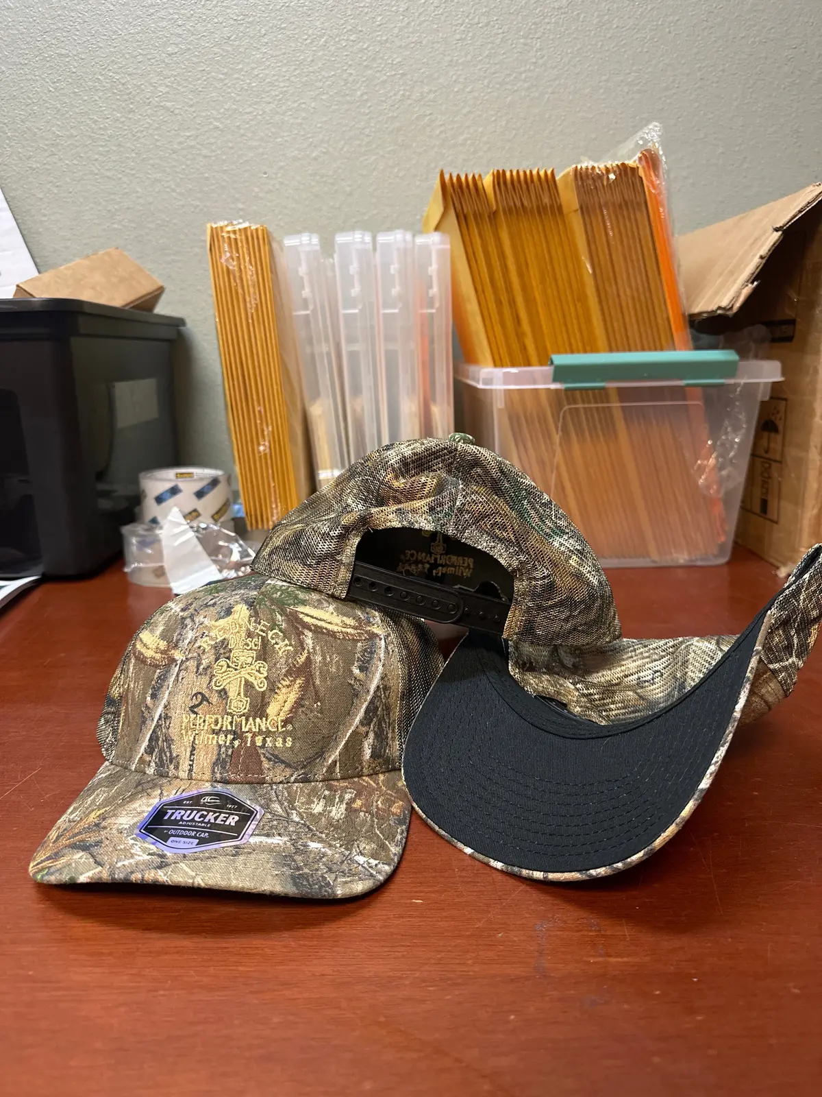 Camo Tan Center Logo Snapback Hat 1