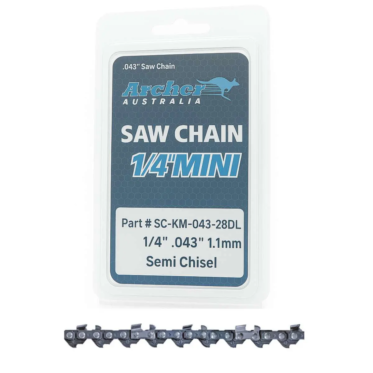 Archer Chain Loop 28Dl 1/4"P .043" Semi Chisel 1