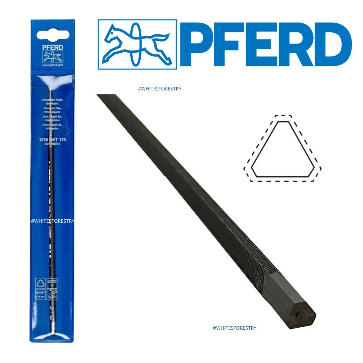 Chainsaw File Pferd® Triangular Chisel Bit File 1