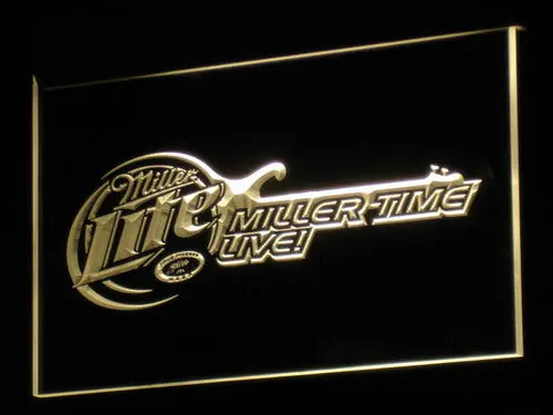 Miller Lite Miller Time Live Led Neon Sign 1