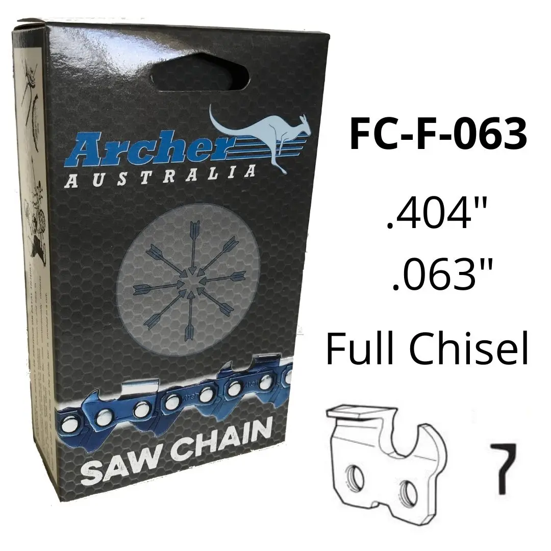 Archer Chainsaw Chain .404" .063" Full Chisel 1