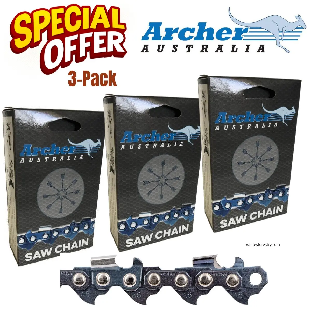 Archer 3/8" 20" Chainsaw Chain 3-Pack Promo 1