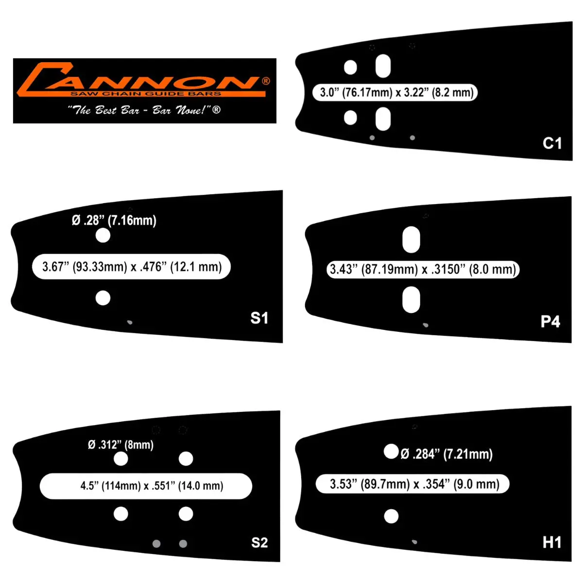 Cannon Superbar 3/8 Chainsaw Bar 2