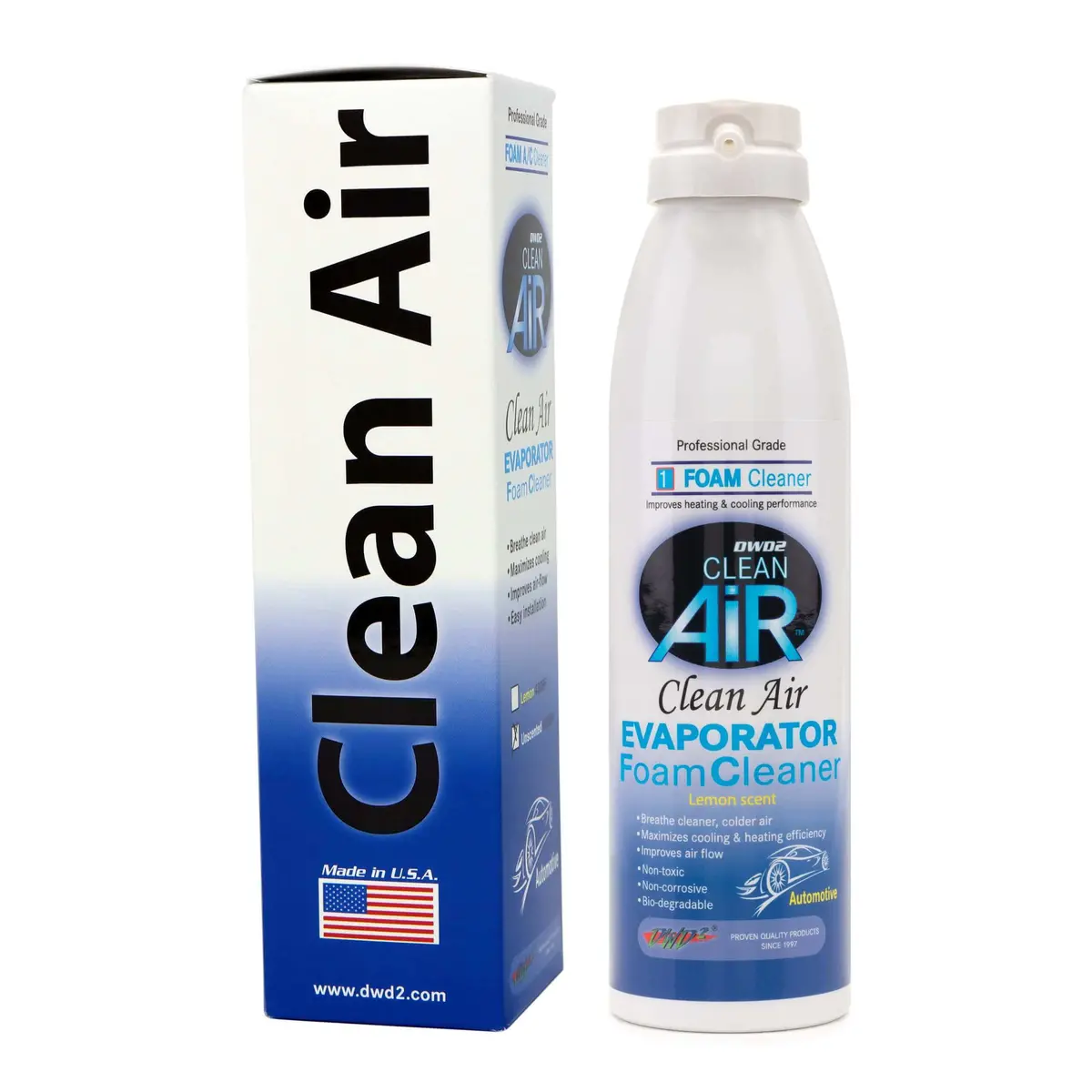 Premium Foaming A/C Coil Cleaner For Cars – Self-Rinsing | Dwd2 Clean Air® 1