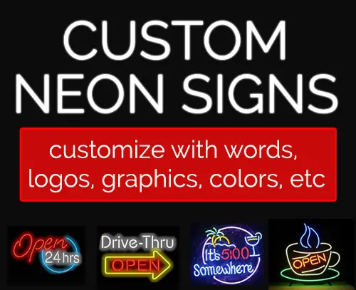 Create Your Own Custom Personalized Neon Word Led Sign - 3 Colors 1