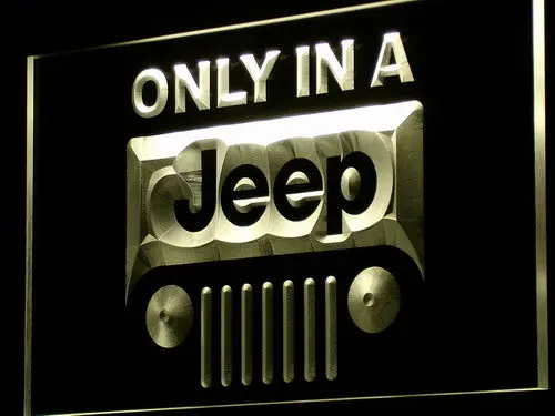 Only In A Jeep 4X4 Led Neon Sign 1